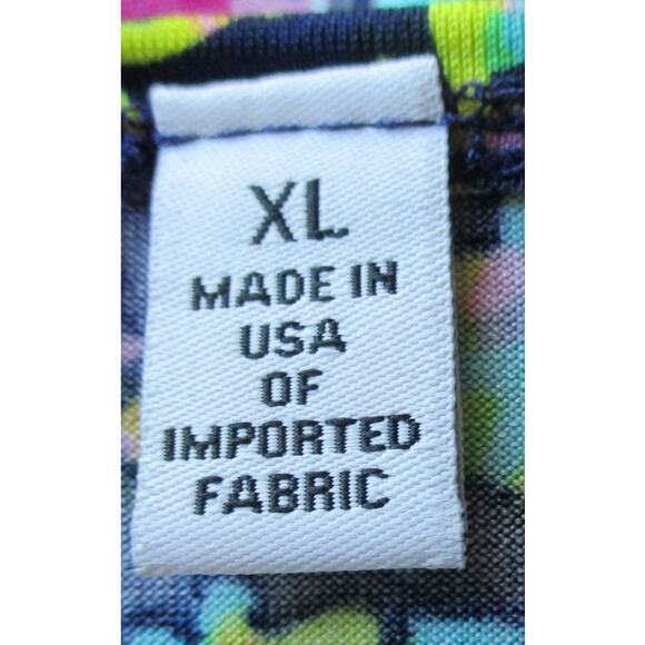 Notations Women's Short Sleeve Multi Color Stretch Shirt Size XL - Picture 9 of 11